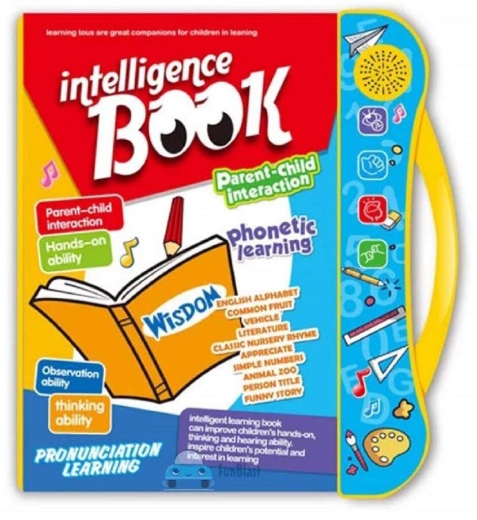 FunBlast Interactive Children Book -Musical English Educational Phonetic Learning Toy Book for 3 +Years Kid